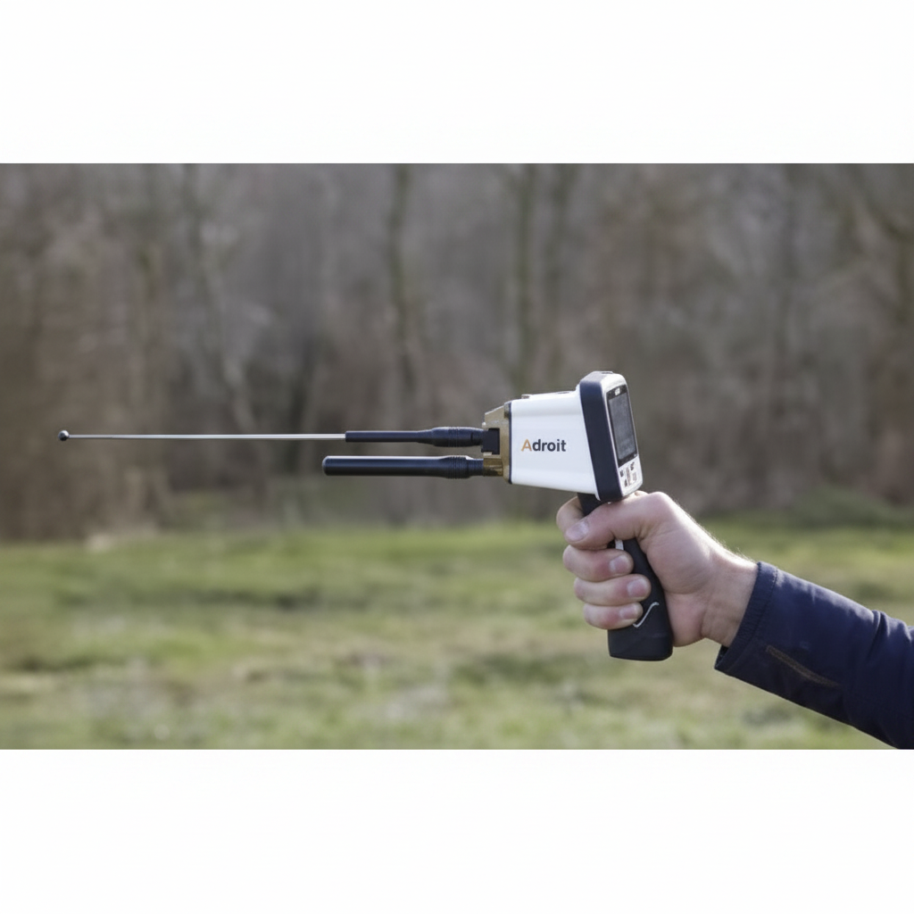 Adroit - Hand Holding Antenna Extended