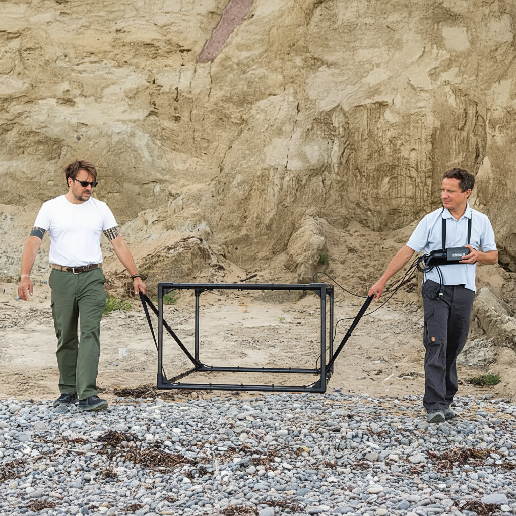 Image 3 - Two men with frame