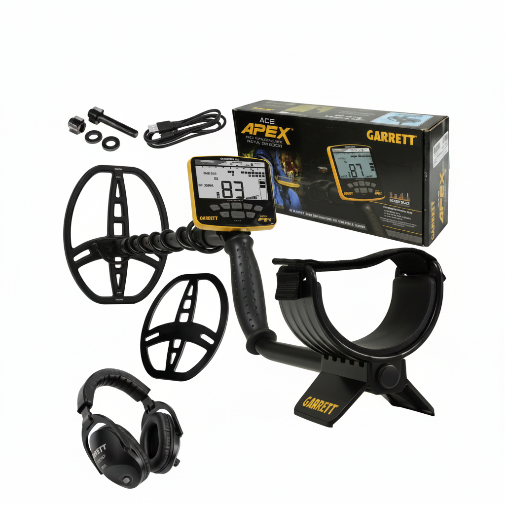 Garrett APEX Metal Detector - White Background