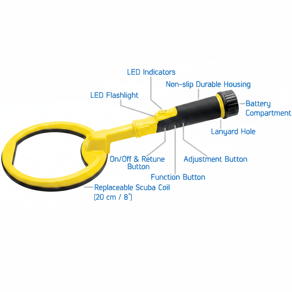 Nokta Pulsedive - Parts Diagram