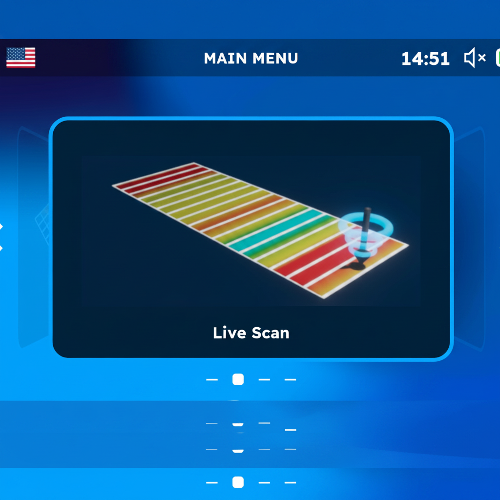 Royal Analyzer Pro 5000 - Live Scan screen